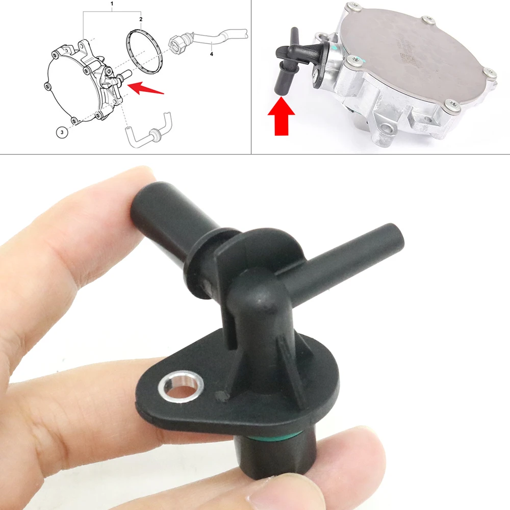 

EA839 Engine Brake Booster Vacuum Pump Repair Pipe Connector Adapter For Audi A5 A6 A7 A8 S8 Q5 Q7 Q8 S4 RS4 RS5 RS6 RS7 RSQ8