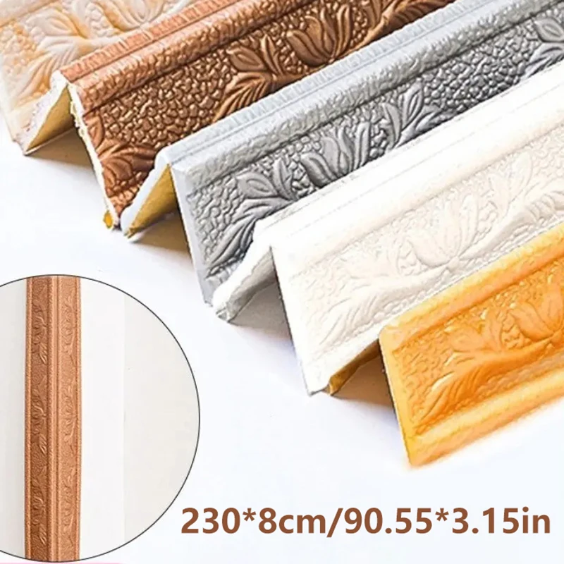 - Foam Skirting Line Self-adhesive Internal External Corner Molding Trim Door Frame Window Sill Ceramic Tile Decoration Stickers