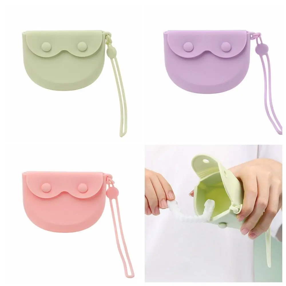 

Small Silica Gel Orthodontic Retainer Case Portable Storage Bag Dental Braces Box Dustproof Oral Aligner Holder Women