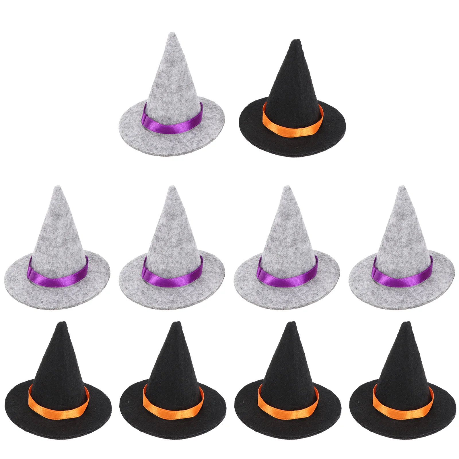 10 Pcs DIY Crafts Aldult Bottle Decor Mini Witch Hats Child Halloween Decorations