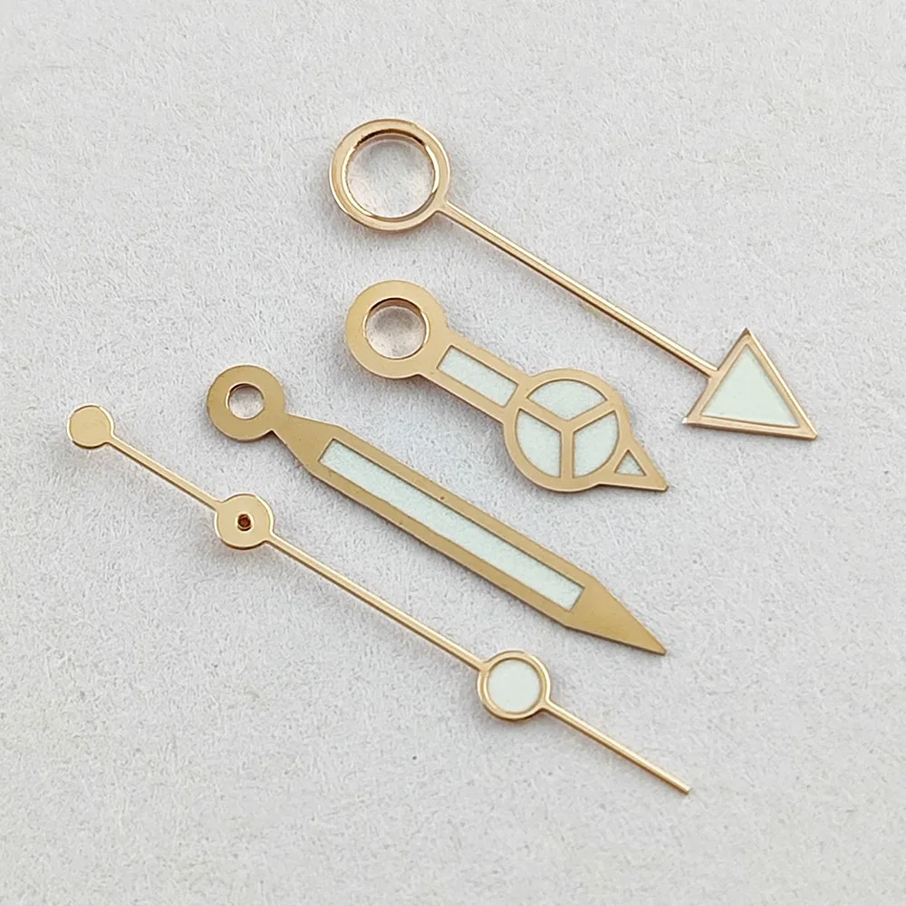 Manecillas GMT luminosas azul verde/verde NH34 GMT manecillas de reloj para NH34 movimiento automático accesorios de reloj NH34 NH34A manecillas