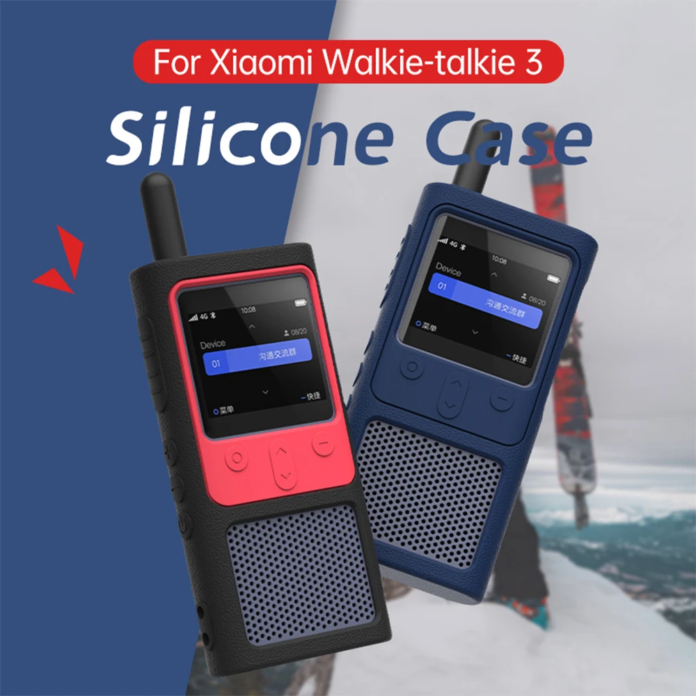 ซิลิโคนป้องกันกรณีสำหรับ Xiaomi Walkie Talkie 3/2S/2/1S Anti-Drop anti-Scratch Interphone ป้องกัน Access