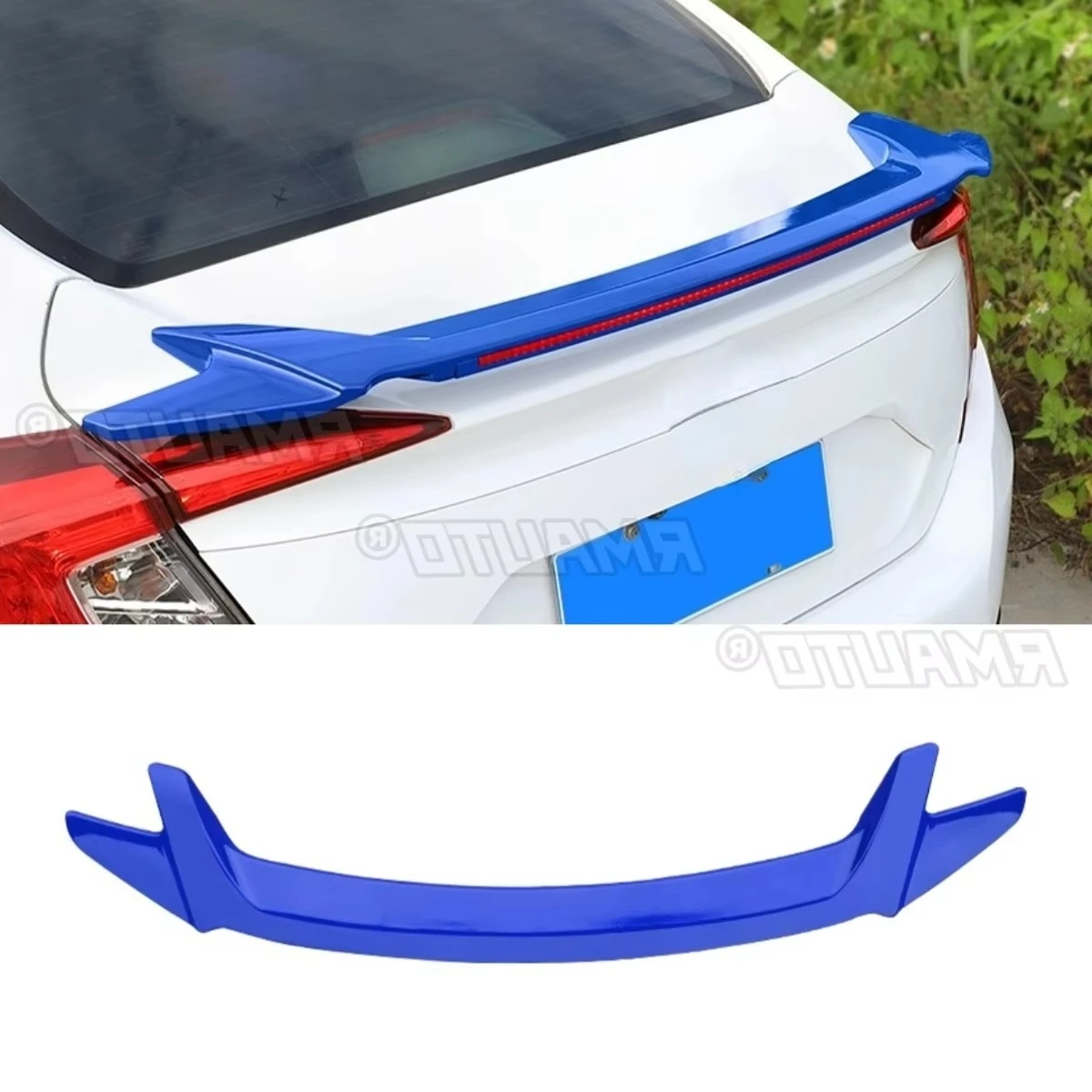 

Для Honda Civic 10-й седан 2016-2020 автомобильный светодиодный задний спойлер багажника, модификация крыла, задний спойлер багажника, крыло, автомобильные аксессуары