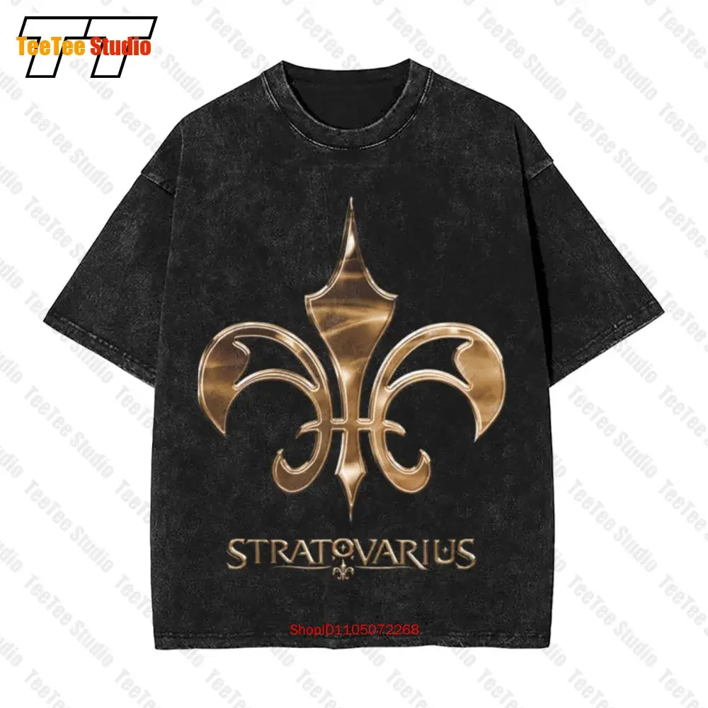 Vtg Stratovarius Band Heavy Cotton Black Full Size Vintage T-Shirt Kk516 KTHD