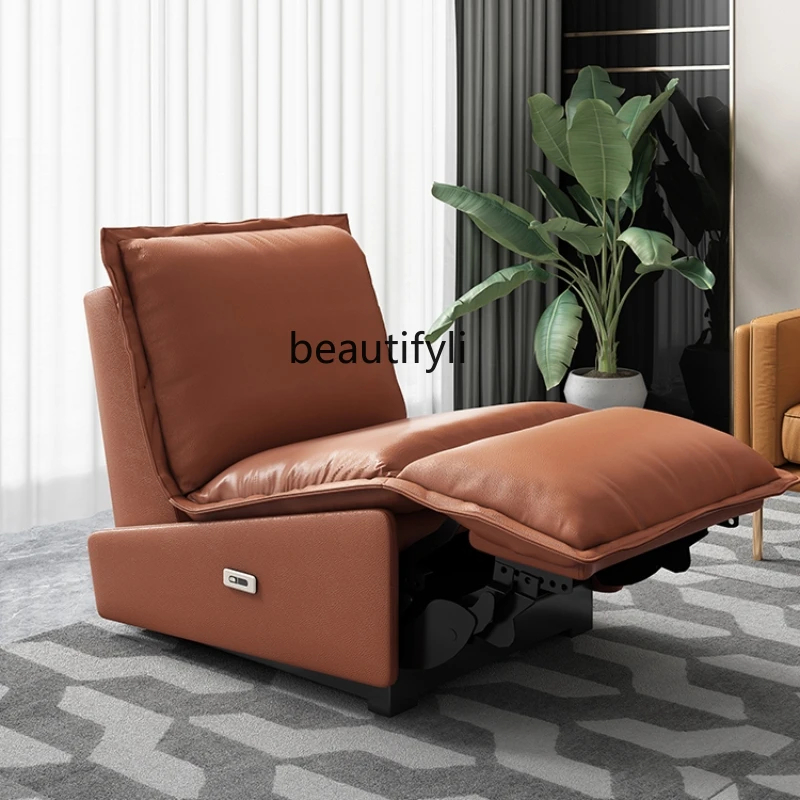 

Electric Single-Seat Sofa Chair Modern Minimalist Living Room Multi-Functional Light Luxury Leather Lazy Recliner