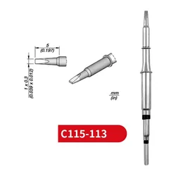 Puntas de C115-113 para JBC NASE/NANE NT115 SOGUN AIFEN AIXUN, mango de estación de soldadura