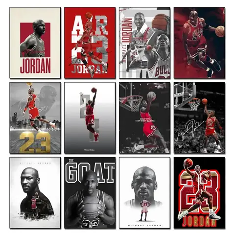 Sports M-Michael J-Jordan Poster HD art, waterproof, sticky wall, home decoration (living room, bedroom, bar), aesthetic