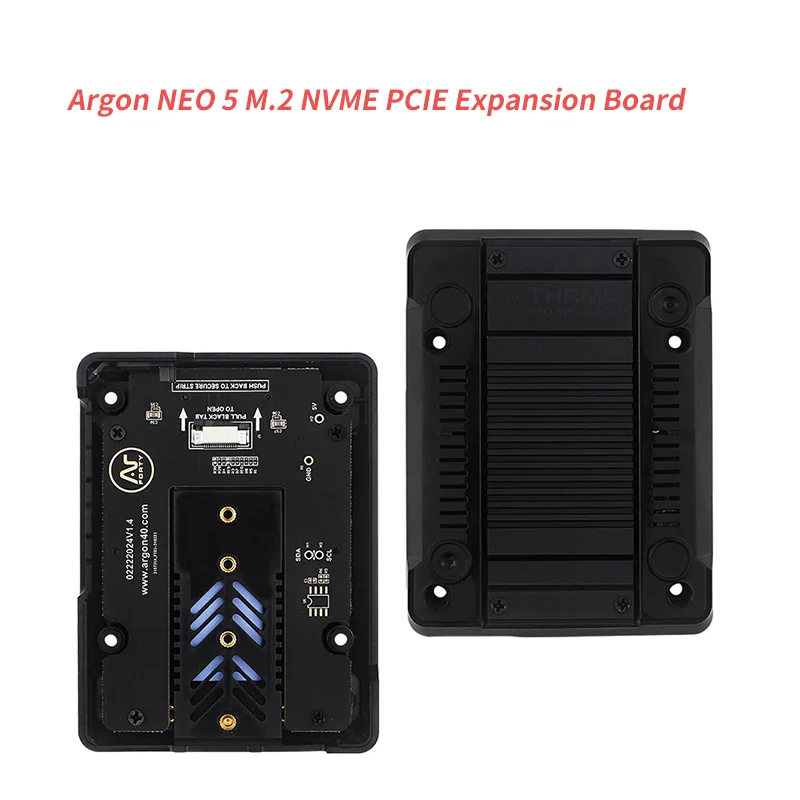 

Argon NEO 5 M.2 NVME PCIE Expansion Board Bottom Shell PCIE To M.2 NVME SSD For Raspberry Pi 5