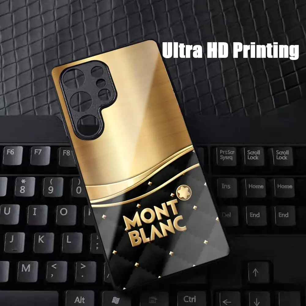 Luxury Logo Phone Case For Samsung S26 S25 S24 S23 S22 S21 S20 Plus Ultra Fold A Glass Magnetic Case M-MontblancES High-end - view 5