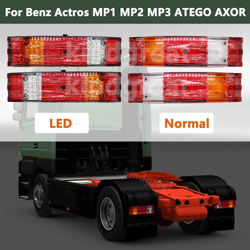 1Pair European Truck Tail Lamp 24v Trailer Rear Light For M-Benz ATEGO AXOR MP1 MP2 MP3 0015436370 0015406270