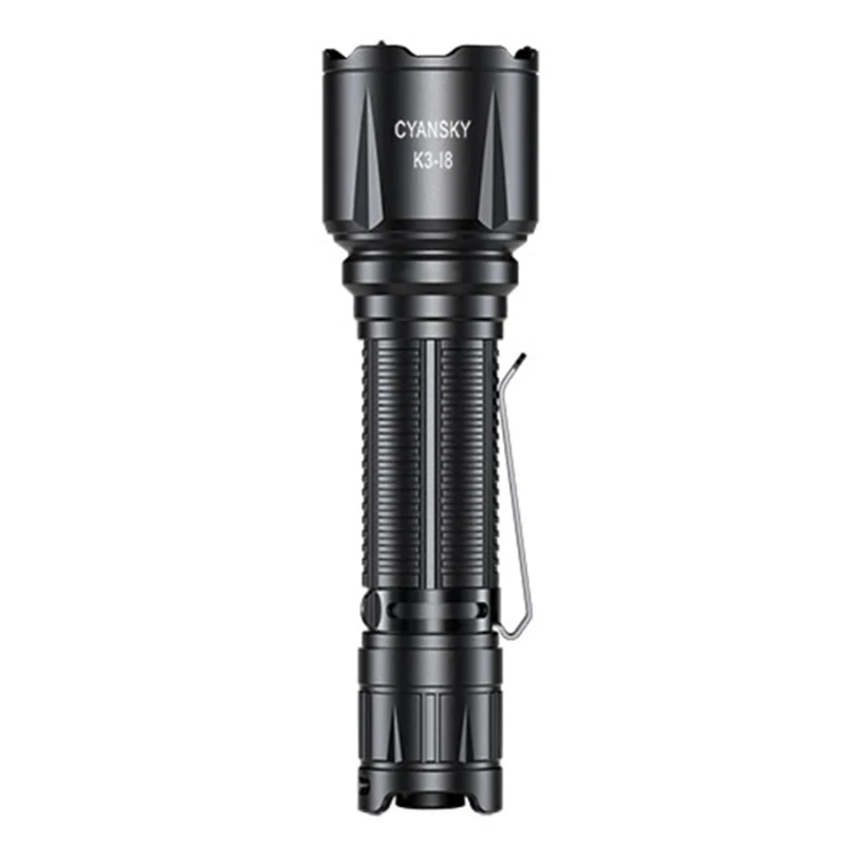 Cyansky K3-I8 IR Tactical Flashlight LED Long-Range Powerful 5000mAh for Action Police Law Enforcement Hunting and Shooting