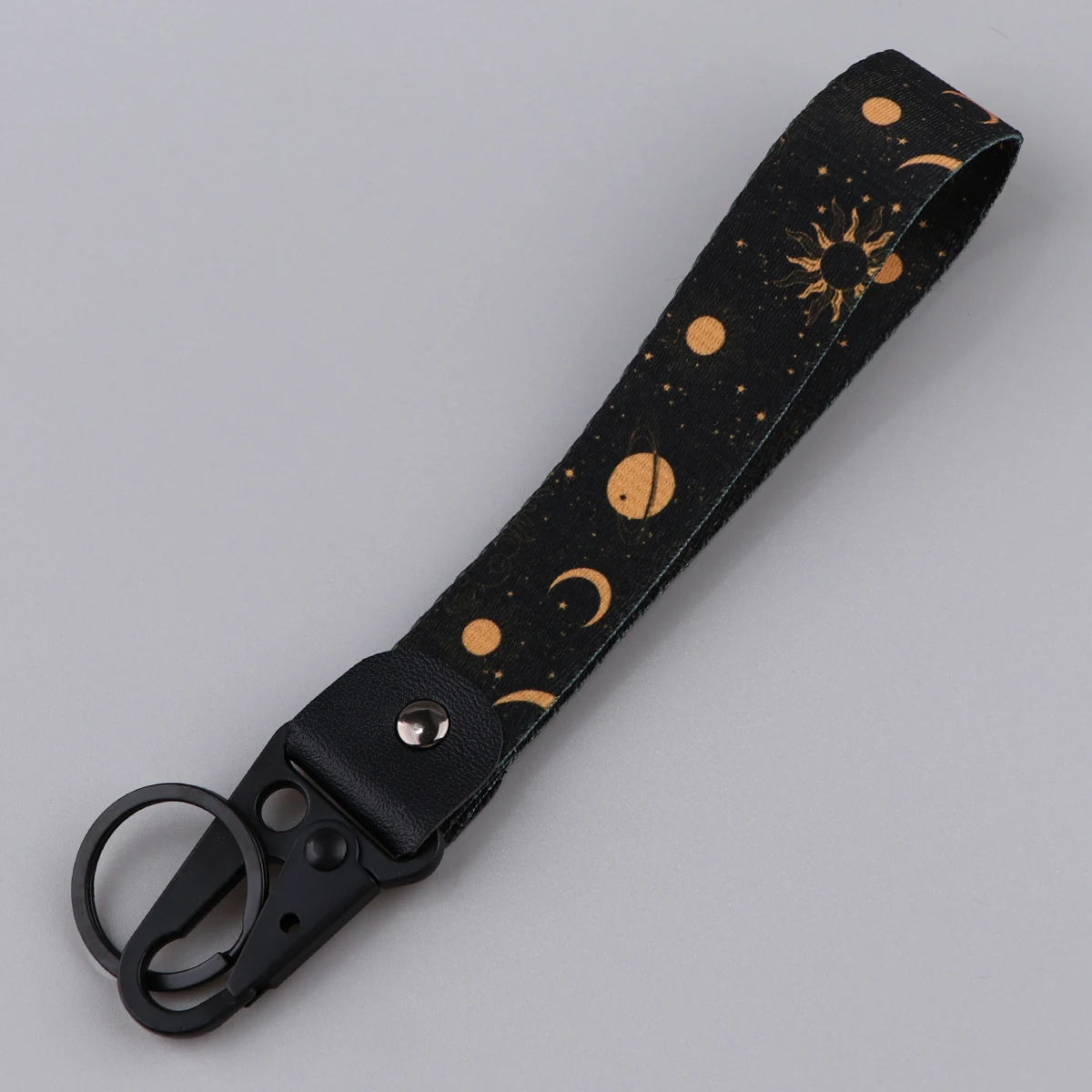 

Star Moon Short Lanyard Key Fobs Holder Eagle Beak Keychain Car Motorcycle Pendant Key Ring Jewelry Accessories Gifts