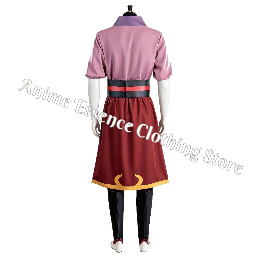 Anime Zuko Cosplay Costume Top Pants Coat Belt Costume Movie Roleplay Clothing Disguise Adult Outfits Halloween Carnival Suit - view 6