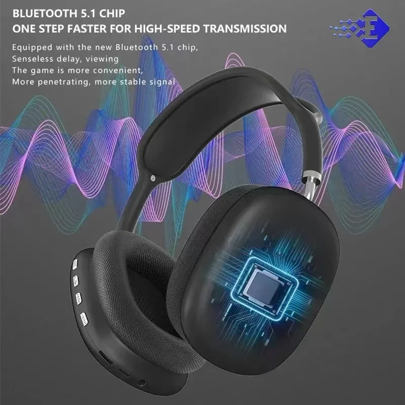 

Noise Cancelling Gaming Headset Wireless Bluetooth 5.1 With Mic Noise Canceling Headphone Stereo Sound Sport Earphone For iPhone