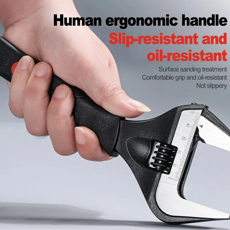 New Bestsellers 6/8/10 Inch Adjustable Wrench Multifunctional Open-end Wrench Home Studio Manual Repair Tool