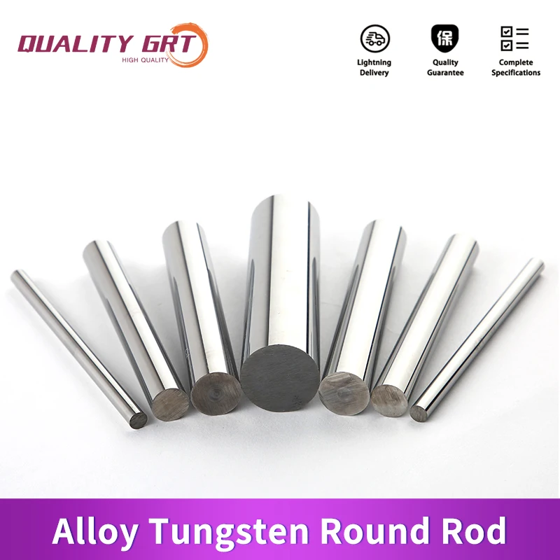 Q.Grt Tungsten steel round rod super hard wear high precision dimension CNC machining thimble carbide rod Tungsten Steel Bar