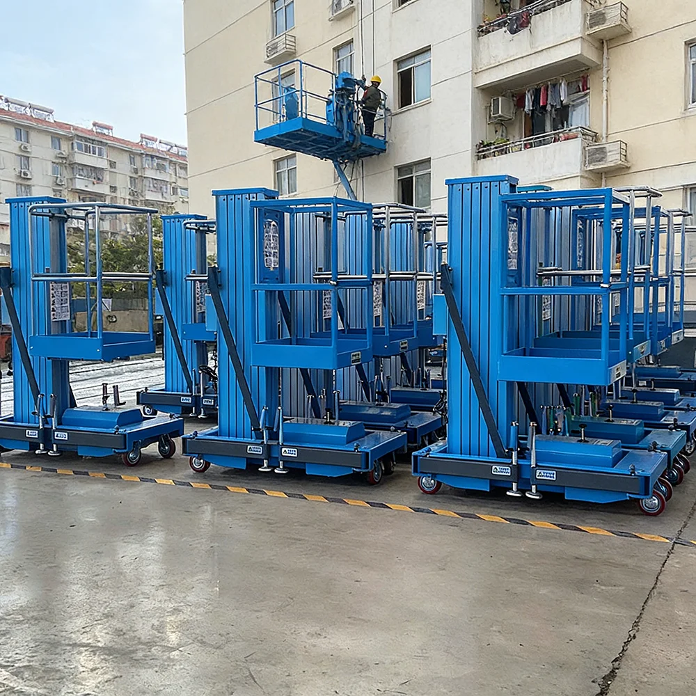 Portable Semi Electric Aluminum Alloy Lift Platform Easy Loading Into Small Van For Mobile Maintenance Service Technicians
