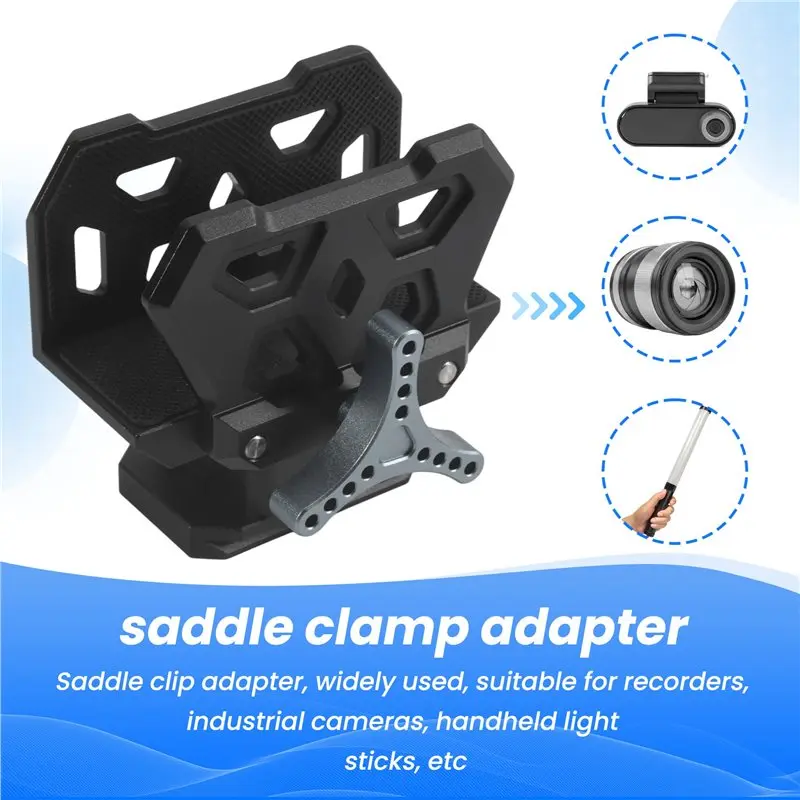 Aug. Professional Saddle Clamp Adapter Tripod Bracket Vise Clamp Outdoor Bracket Adapts To3/8 Inch Thread Easy Installation