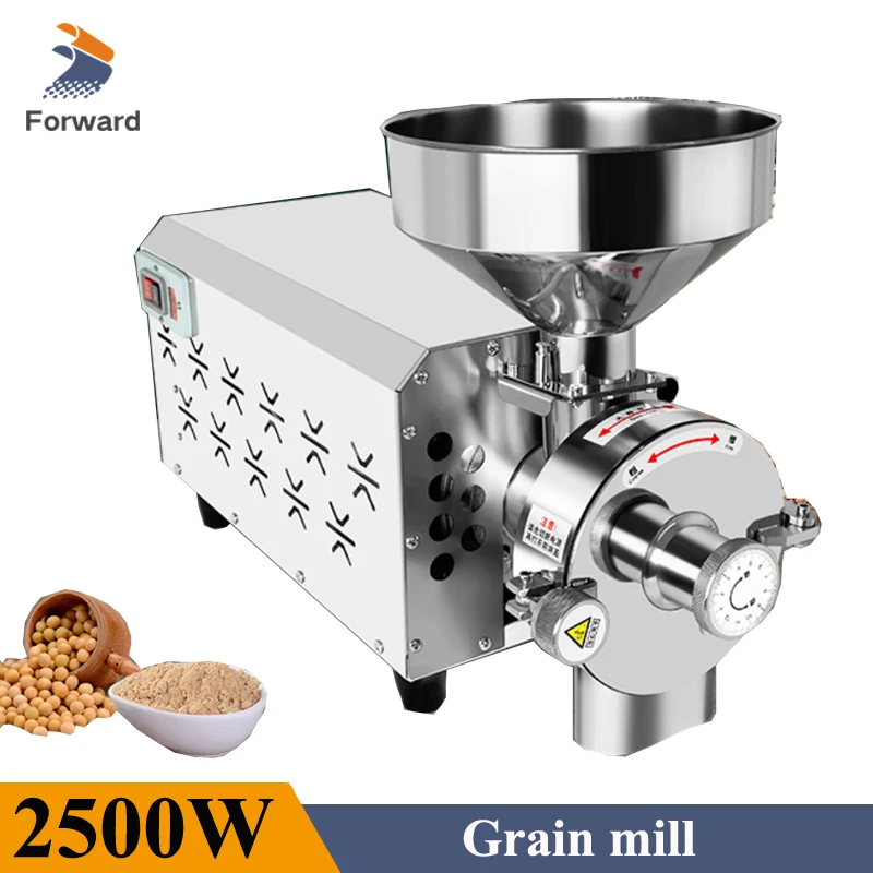 2500W Electric Herb Grain Grinder Spice Grinder Coffee Mill Flour Nuts Seeds Powder Machine