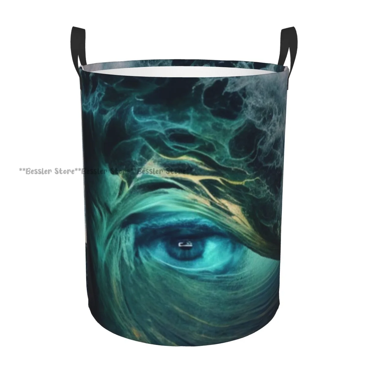 Foldable Laundry Basket for Dirty Clothes Surrealism Eye Of The Ocean Storage Hamper