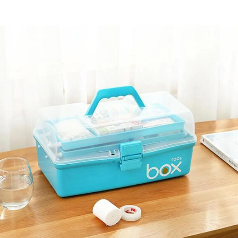 multi-layer-sky-blue-size-s-portable-emergency-box-medicine-storage-container-home-office-medicine-box