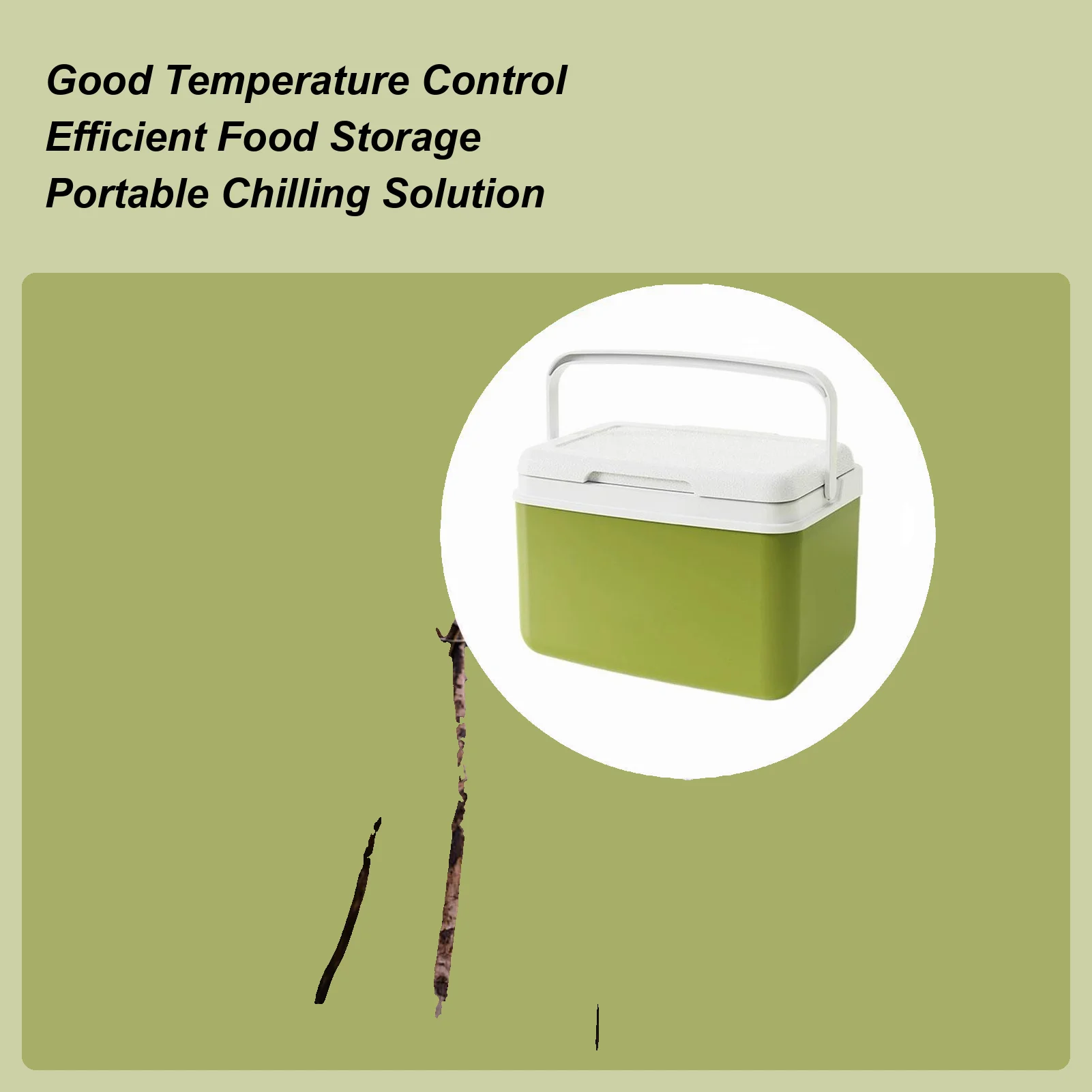 

Camping Cooler Insulated Ice Retention Large Capacity Lightweight Cooling Chest for Camping Hiking Walking Outdoor Adventures
