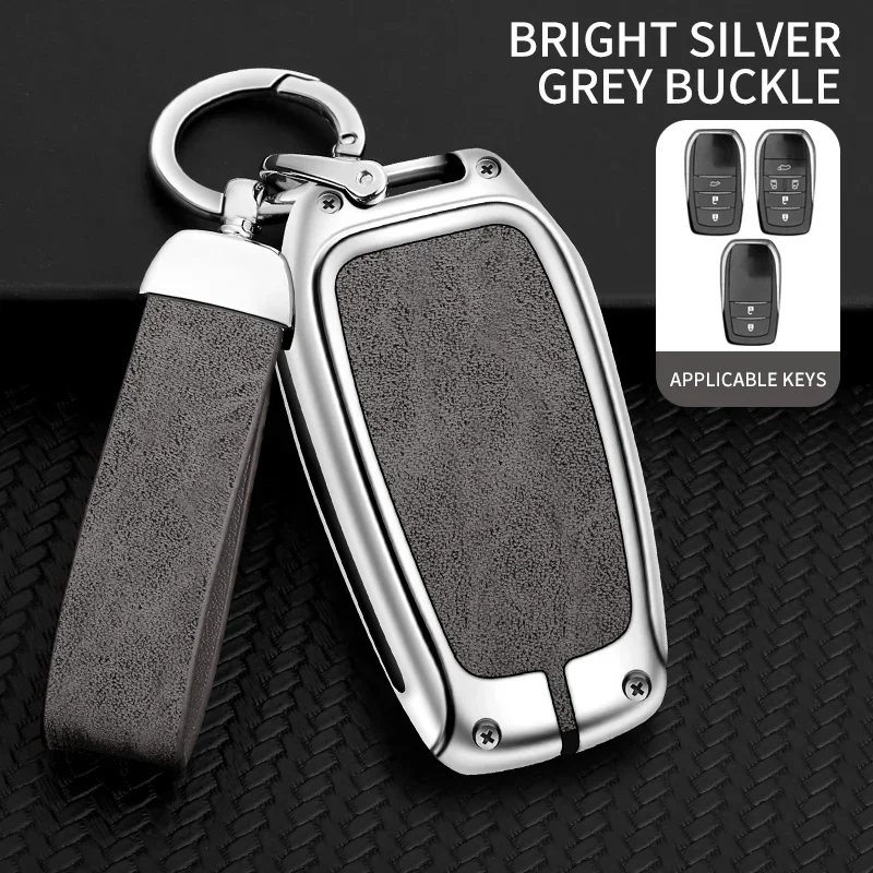 

Zinc Alloy Leather TPU Car Remote Key Bag For Toyota Crown Prado Land Cruiser Sienna Alphard Vellfire 2018 2016 2015 2019 2020