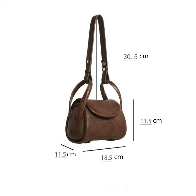 New 2025 High End Leather Underarm Bag Elegant Women's Magnetic Buckle Shoulder Bag Commuter Ladies Protable Travel Tote Bags