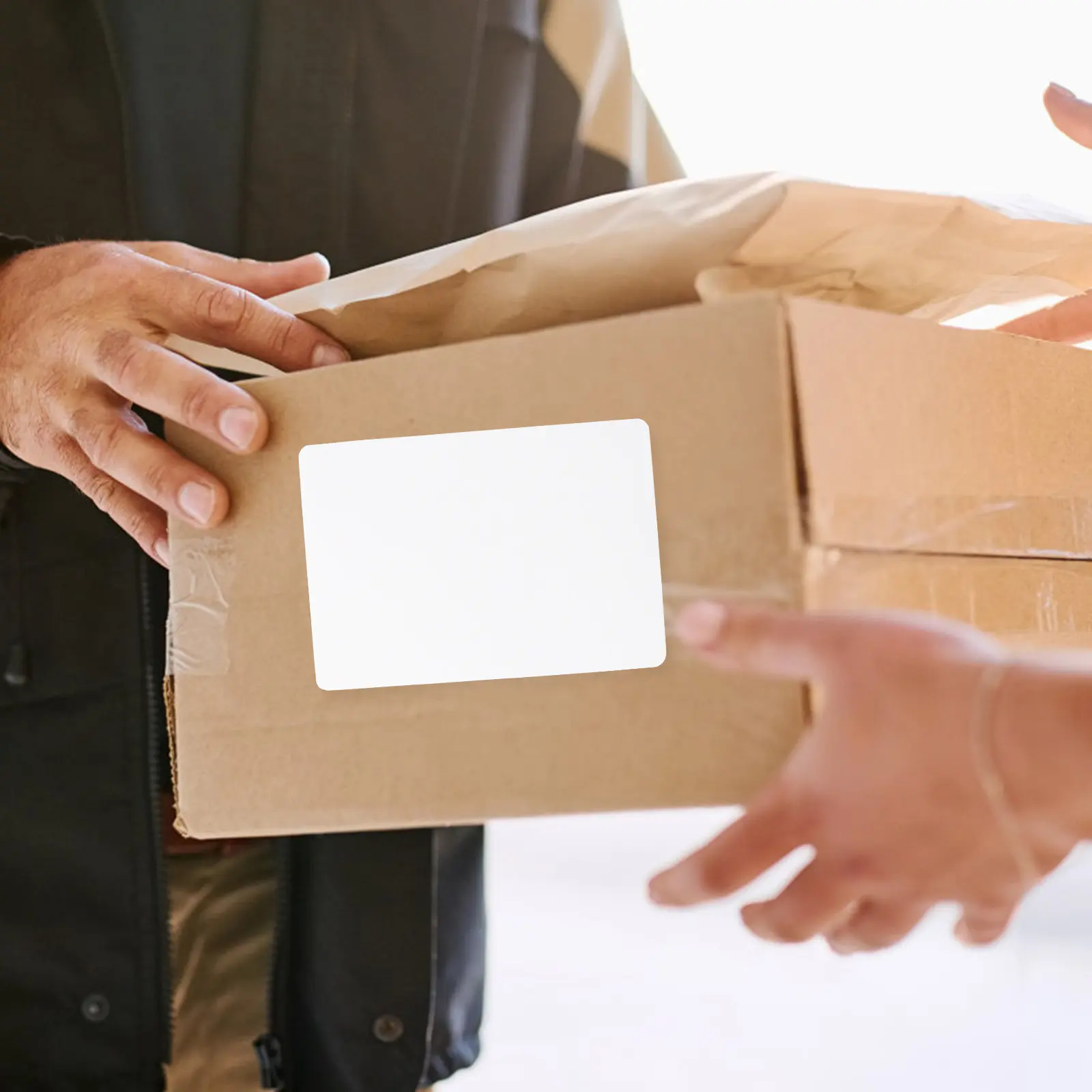 

Рулон экономичных термоэтикеток 50 мм x 30 мм, прямоугольные этикетки для доставки, адресных наклеек, экспресс-доставки, для дома