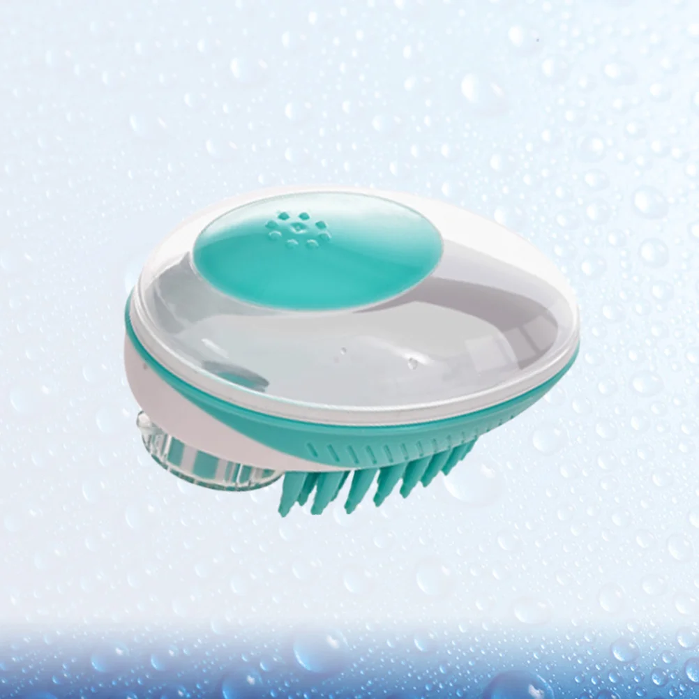 

1Pcs Pet Hair Washing Massage Brush Green Easy Grip Shampoo Dispenser Creates Bubbles Suitable for Dog Cat Bath Time