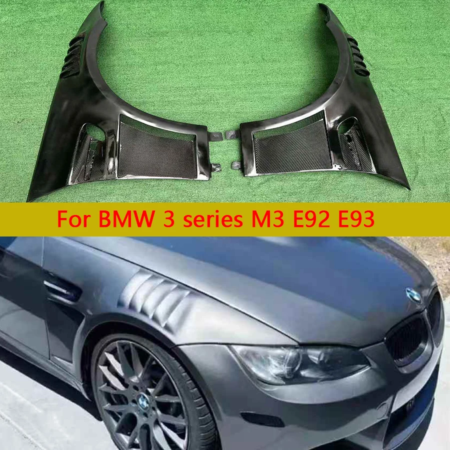 

For BMW M3 E92 E93 05-11 Carbon Fiber Fender Bumper Retrofit the Carbon fiber replacement Openings leaf plate Car Accessories