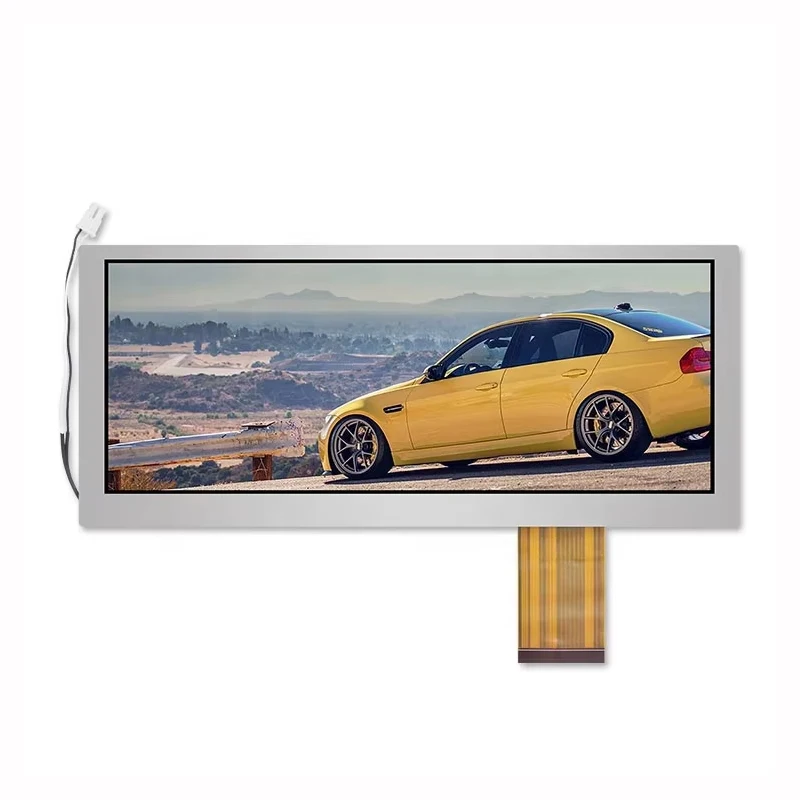 Wisecoco 8.8 Inch IPS TFT LCD 1280*480 Outdoor Stretched LCD Bar Display Panels LVDS 8.8