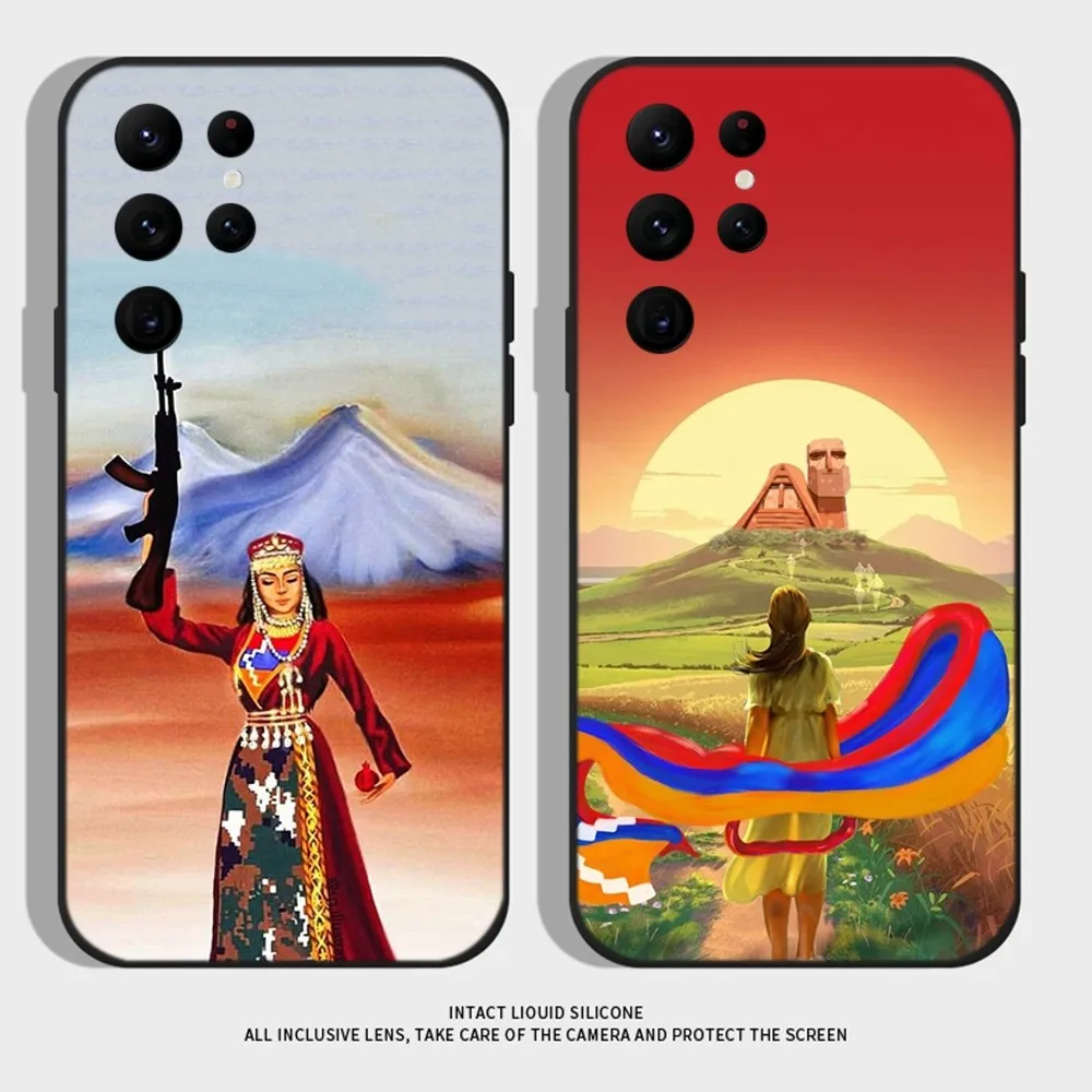 

Armenia Armenians Flag Phone Case For Samsung S25,S24 Ultra,S20,S30 plus,S22 plus,S23,S30 ultra 5G Silicone Cover