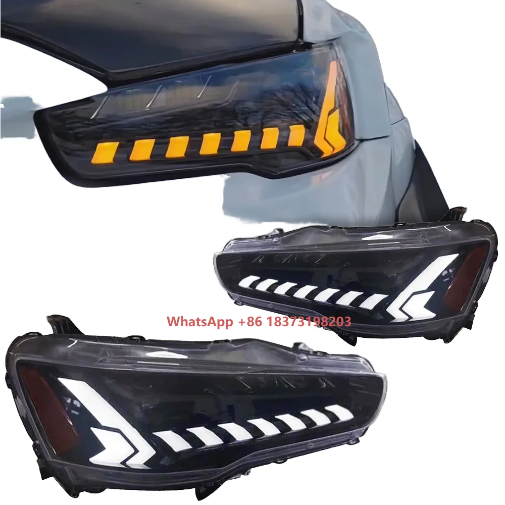

For Lancer LED Headlights DRL Dynamic Signal Car Lights With Projector Lens for Front Position Automotive Accessories