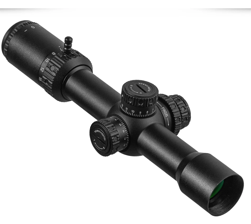 FireWolf FR3-15X32FFP front sight, SFIR, wide-angle thin-walled, with lock, red and green cross, 3-15x magnification, front reti