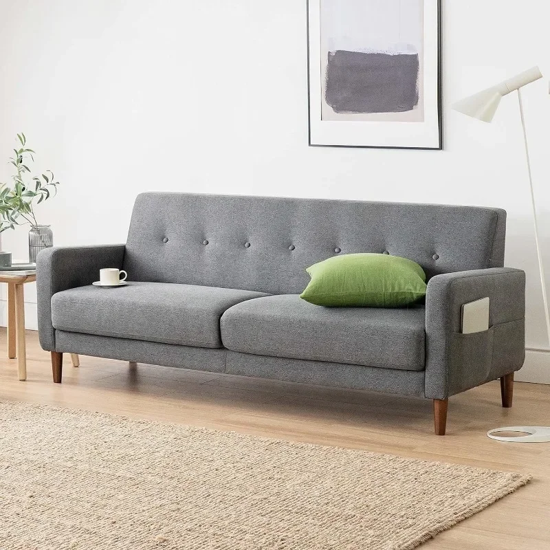 ZHENXIANG Adair Nowoczesna sofa z połowy stulecia / sofa / kanapa z kieszeniami na podłokietnik Sofa Inflavel Sofa segmentowa