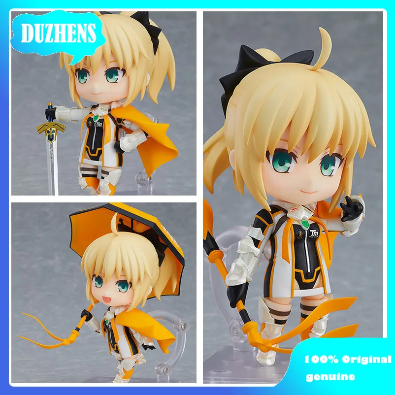 100% Original:Fate FGO Altria Pendragon NO.1177 Q version figma PVC Action Figure Anime Figure Model Toys Collection Doll Gift