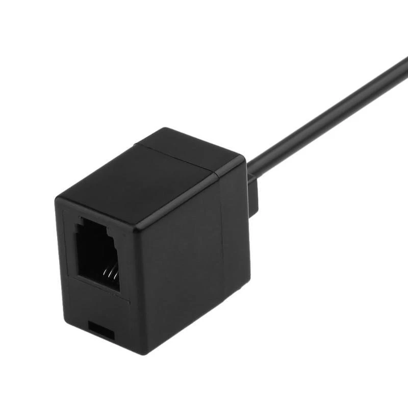 RJ9 4P4C Male to Double Female Port Connector Headset Adapter Extension Cable Phone Adapter Cable Phone Extension Cord image 5