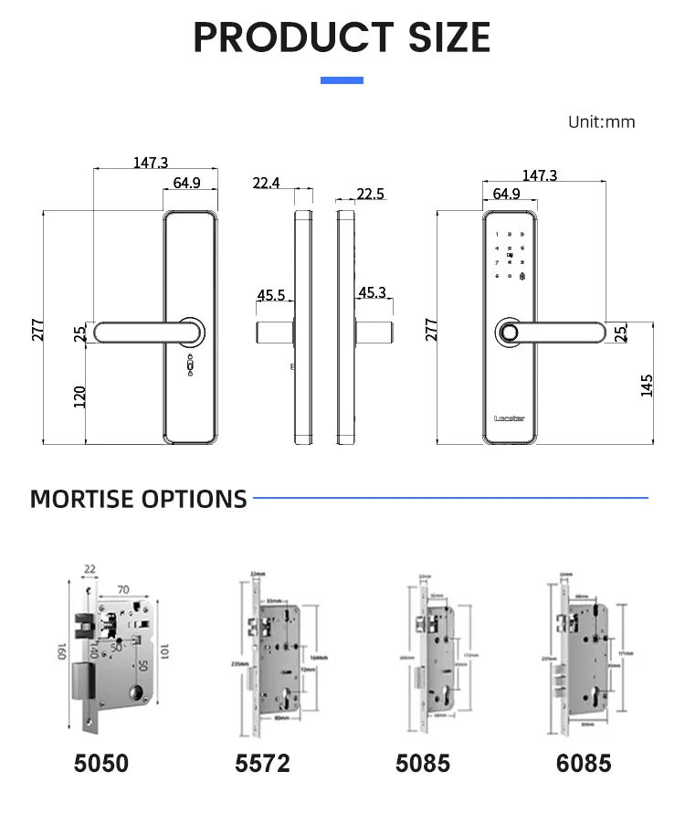 Beveiliging Airbnb Home Cerradura Digitaal goudkleurig slim deurslot Werk met Alexa voor appartementgebouwen