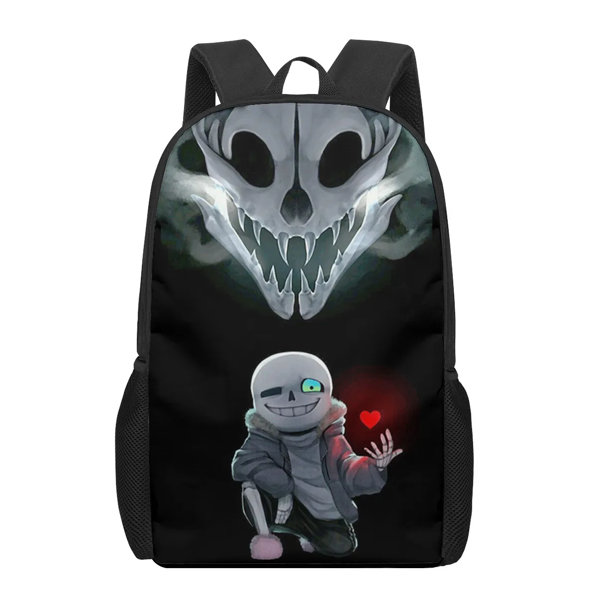 Undtale sans jogo impressão 3d sacos de escola para meninos meninas estudantes primários mochilas crianças saco de livro mochila mochila mochila