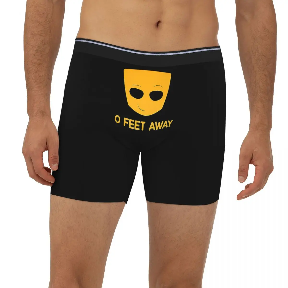 

Grindr Zero O Feet Away Long Boxer Underpants Short Men's Panties Soft Underwear for Homme Man Boyfriend Gift