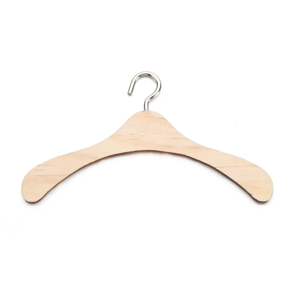 

for Dolls Handbag Scarf Holder Hangers Wooden Clothes Rack Garment Organizer