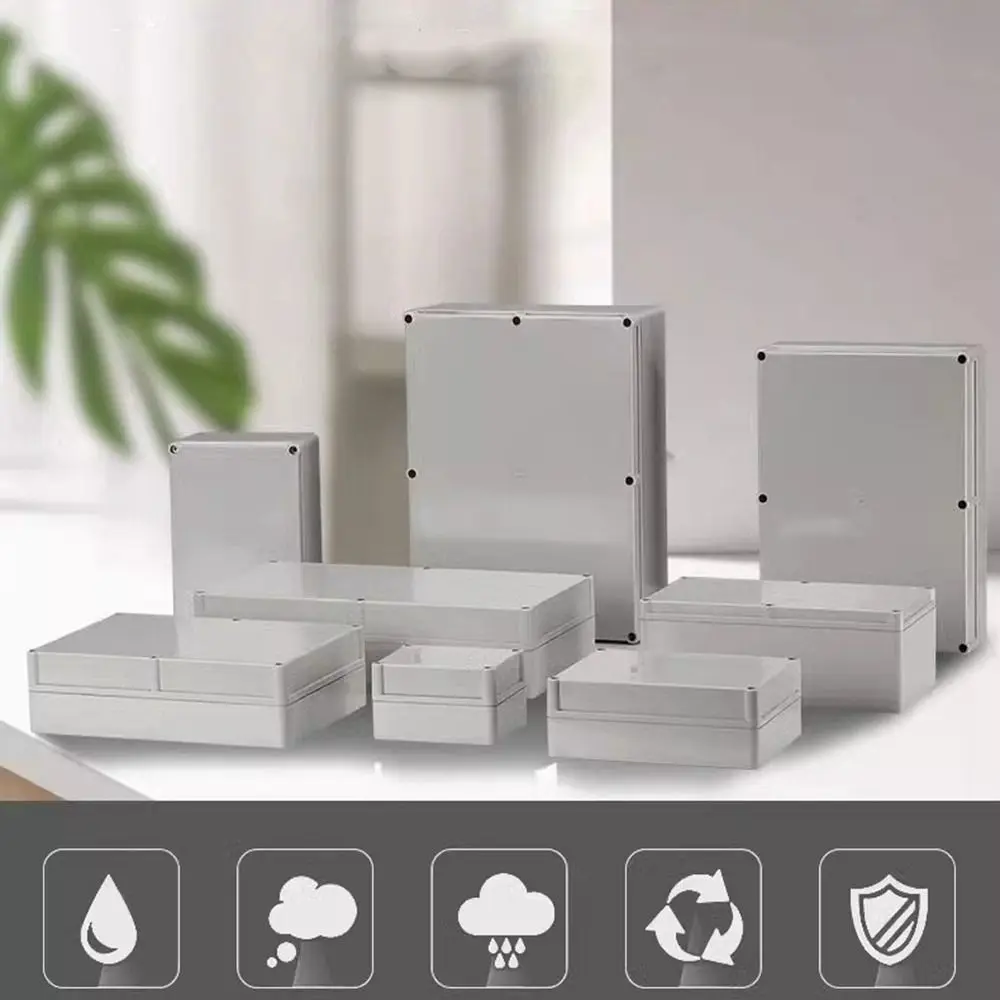 

New Ip65 Outdoor Project Box Waterproof 10 Styles Electrical Junction Box Plastic ABS Cable Custom Cases