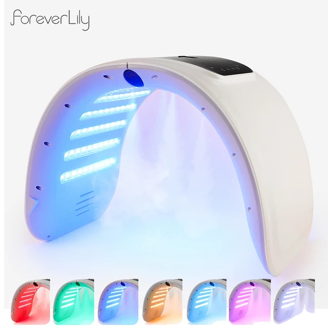 7 kolorów LED Photon Machine Nano Spray Urządzenie do natryskiwania twarzy Odmładzanie skóry Nawilżanie Trądzik Pielęgnacja skóry Twarz Ciało Uroda SPA