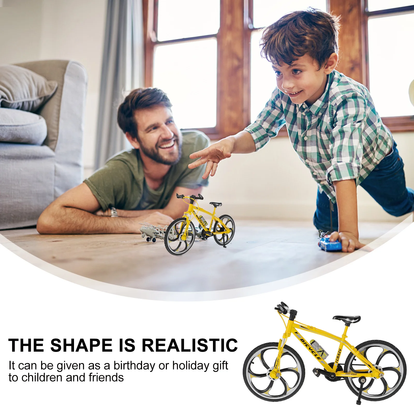 1 قطعة دراجة الاصبع سبيكة صغيرة حركة الإصبع التنسيق الإصبع التدريب الإجهاد الإغاثة سطح المكتب دعامة رياضية تنافسية #3