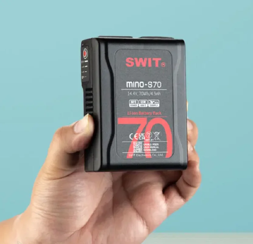 SWIT MINO-S70 70Wh Pocket V-mount Battery Pack