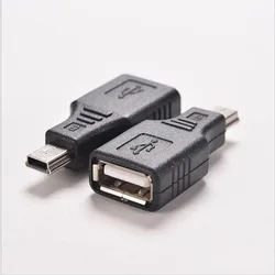 Mini USB Male to USB Female Converter Connector Transfer data Sync OTG Adapter for Car AUX MP3 MP4 Tablets Phones U-Disk Mouse