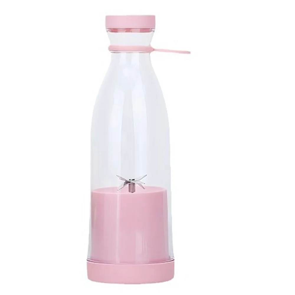 420ML Electric Juicer Mini Fruit Mixers 6 Blades Charging Juicer Cup Household Juicer Blender Smoothie Orange Lemon Blender image 5