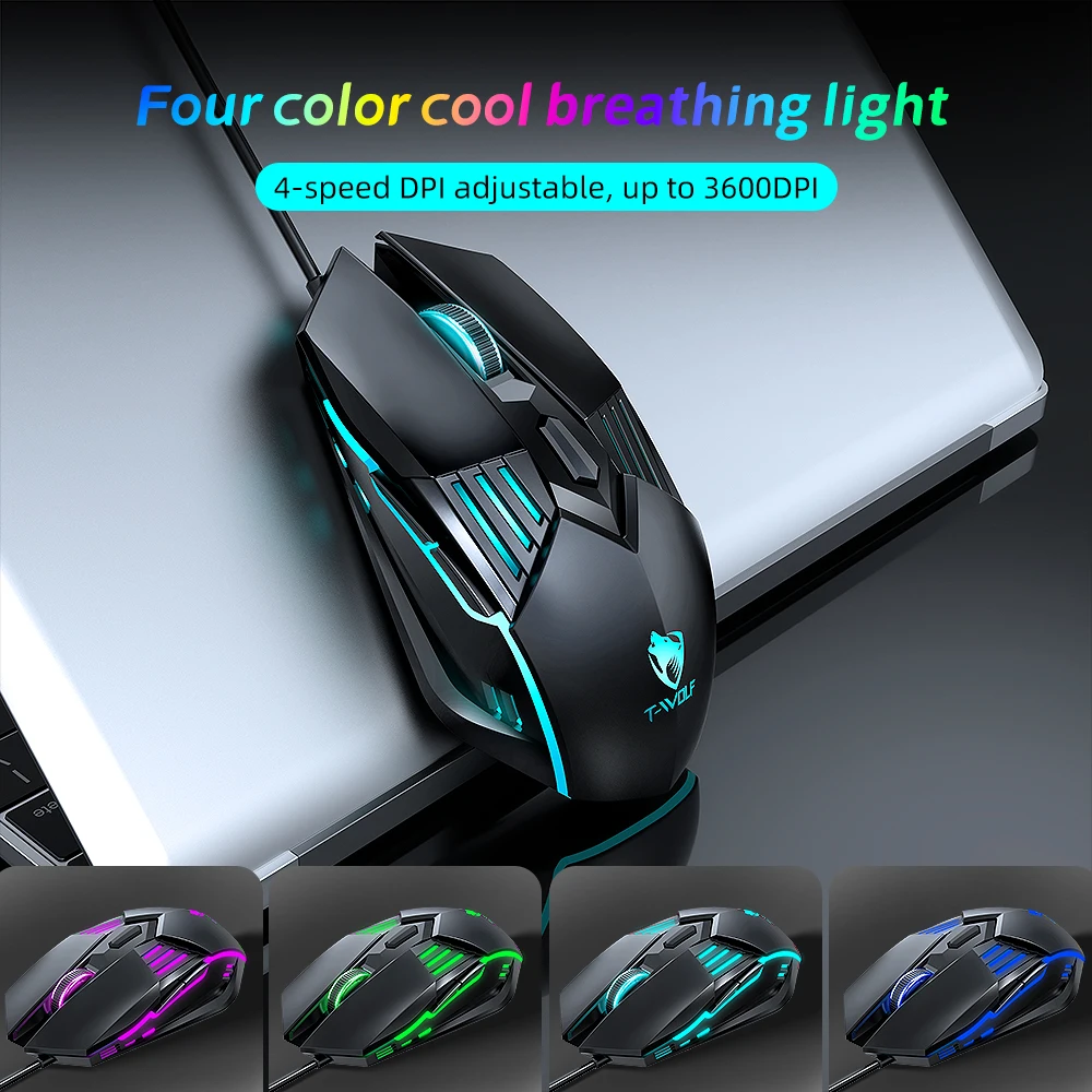 Wired Esport Game Mechanical 4IN1 Keyboard Mouse Headset Mousepad Set Green Switch Keyboard Combos For Desktop