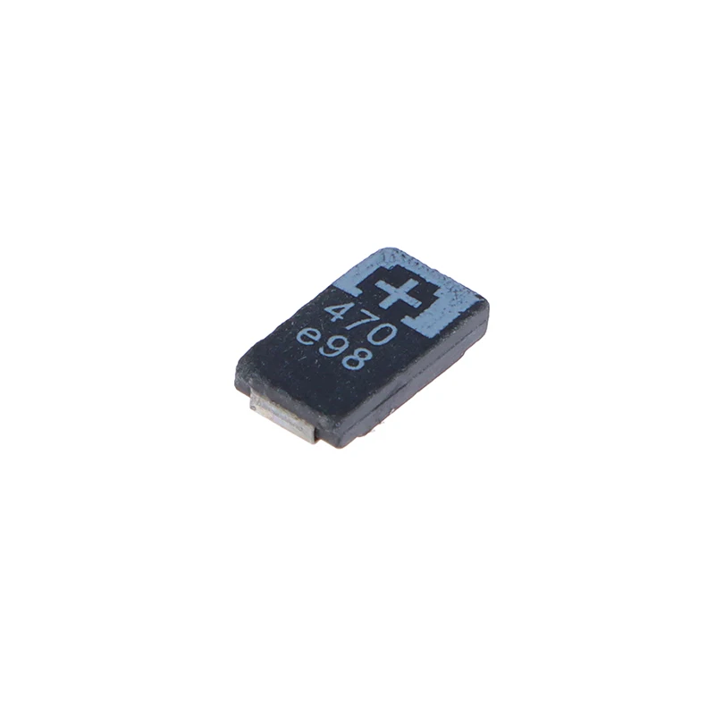 Condensador de polímero de tantalio, Parche de 5 piezas, 2R5TPE470M9, 2,5 V, 470uF, tipo D Delgado, 7343 de alto peso Molecular